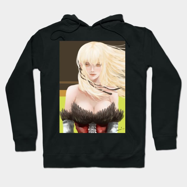 Oshino Shinobu Hoodie by chururi